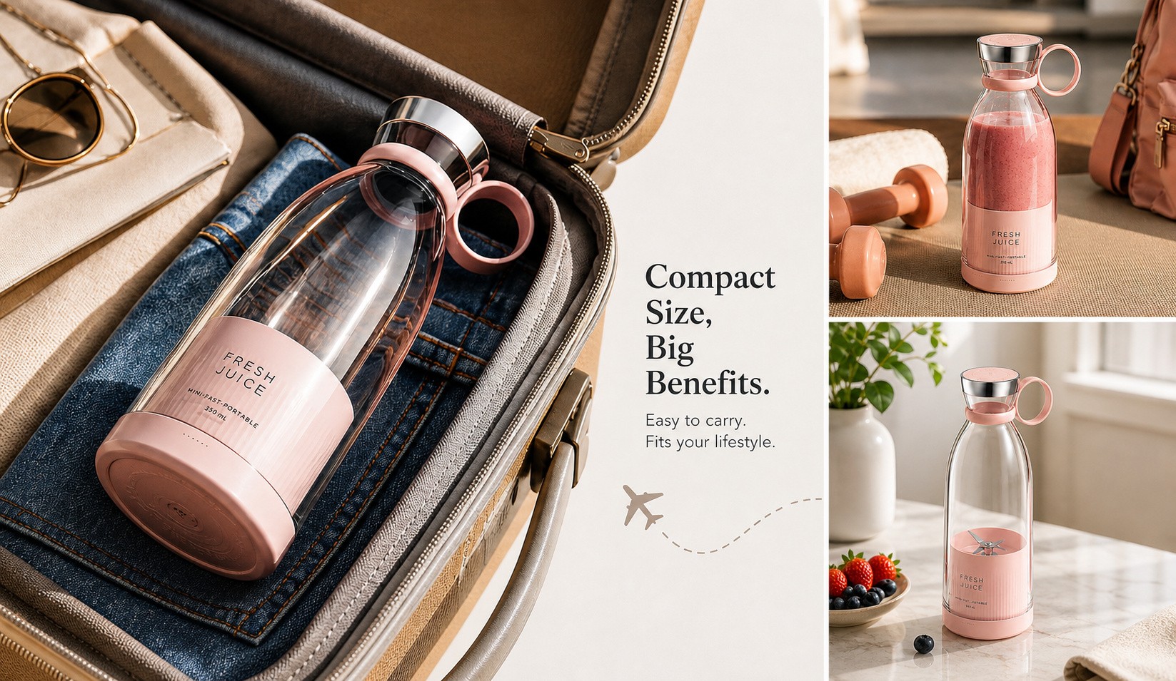 Portable USB Mini Blender Bottle